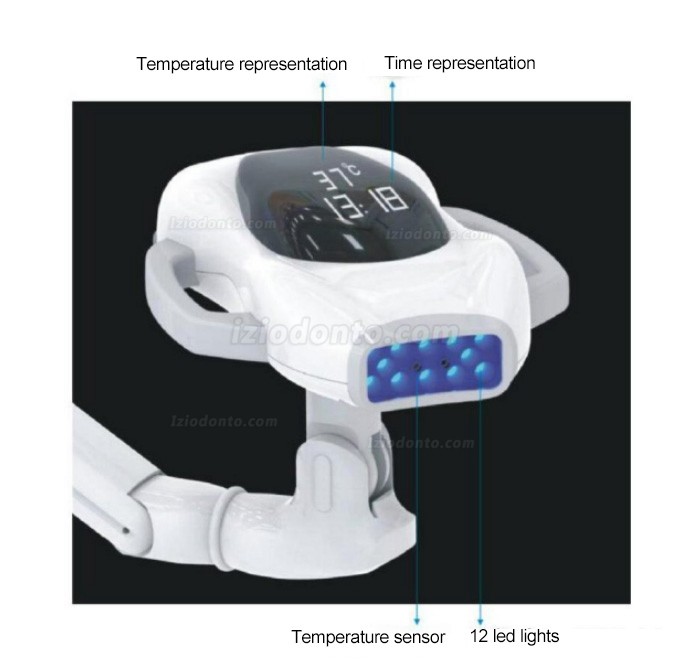 Móvel Temperatura constante Profissional LED Maquina Clareamento Sistema para Clareamento Dental